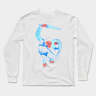 Snow Monkey Gladiator Long Sleeve T-Shirt